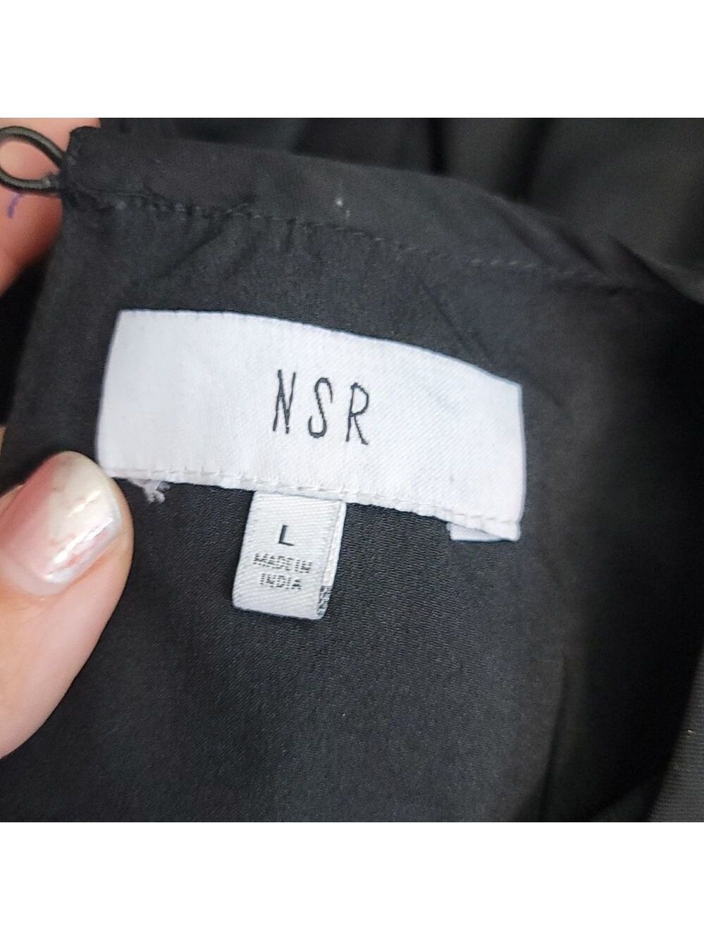 NWOT NSR Metallic Dot Jumpsuit Smocked Waist - Picture 3 of 13